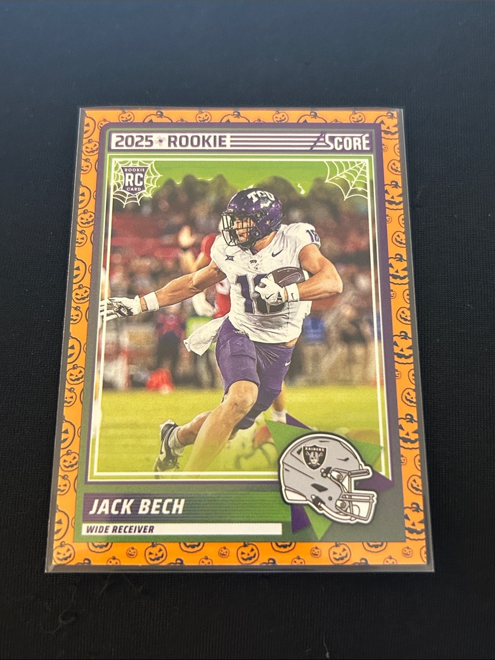 2025 Rookie Jack Bech Football Trading Card - Las Vegas Raiders